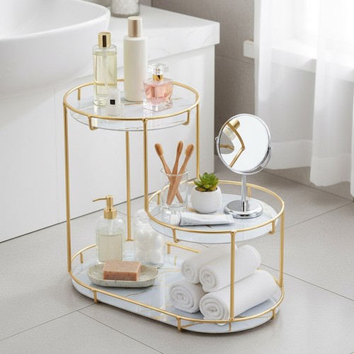 Tiers metal makeup - metal, organiser