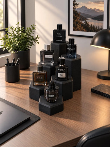 Hexagonal perfume display - perfume,